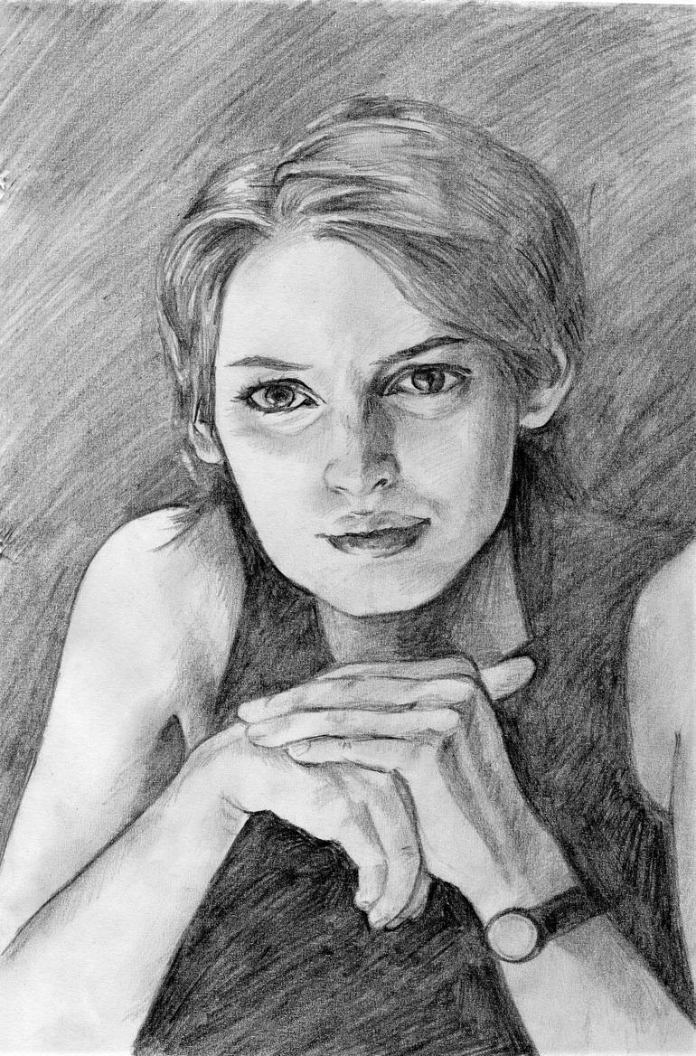 Winona Ryder Drawing by Tatjana Baturina | Saatchi Art