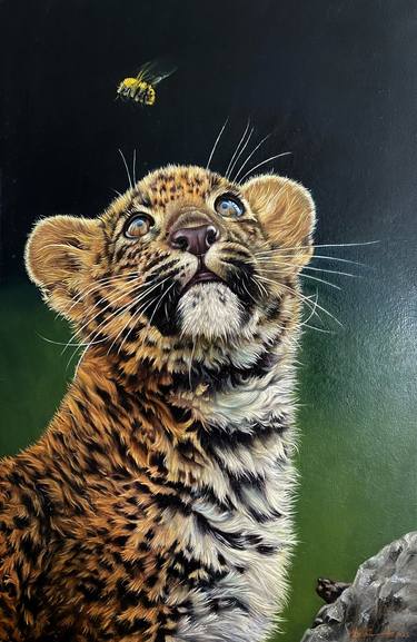 Original Photorealism Animal Painting by Qassim Al Rammahi