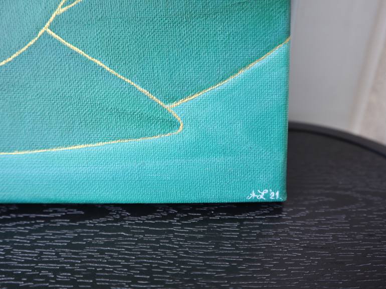 Original Art Deco Botanic Painting by Aida La Sarajevan