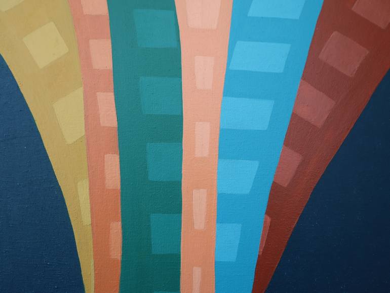 Original Cubism Abstract Painting by Aida La Sarajevan