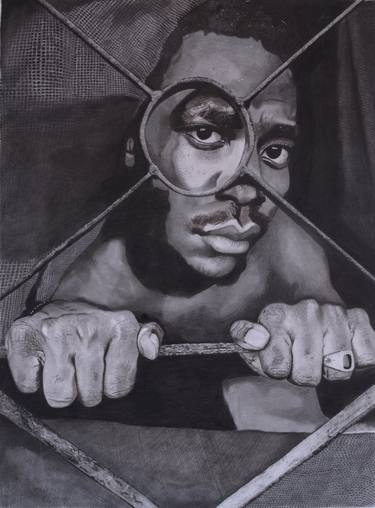 Original Abstract Portrait Drawings by Ohanele Chidera