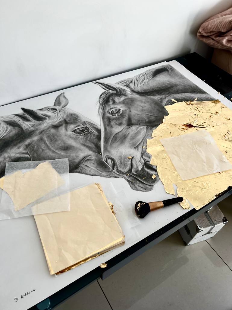 Original Other Horse Drawing by Dominika Kobbina