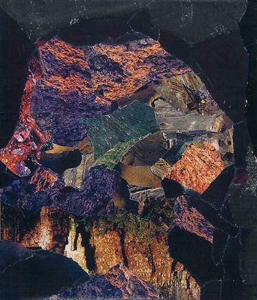 Original Abstract Nature Collage by Marilyn Gaffney