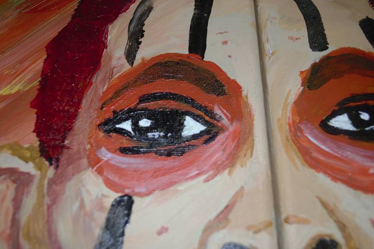 Original Abstract Women Painting by Maluba Munansangu