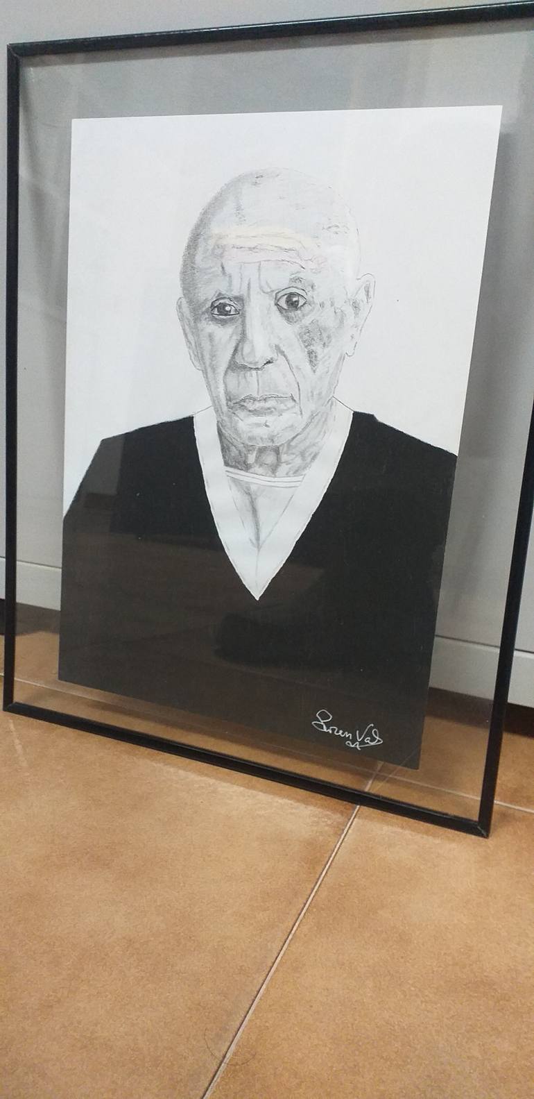 Original Modern Portrait Drawing by Lorenzo Valenzuela