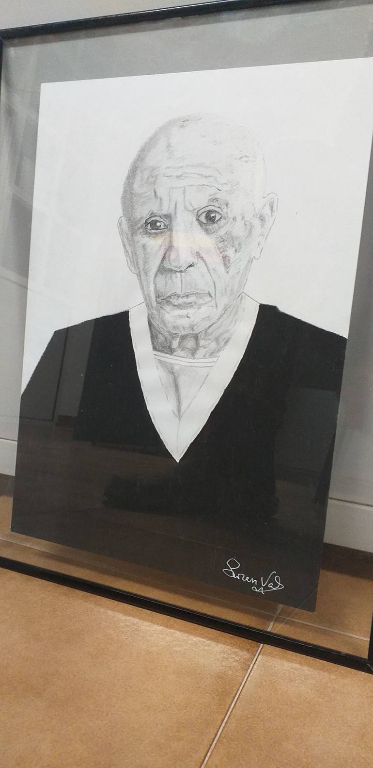 Original Modern Portrait Drawing by Lorenzo Valenzuela