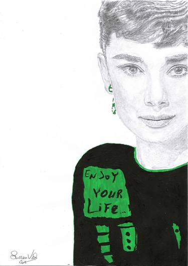 AUDREY HEPBURN PORTRAIT thumb