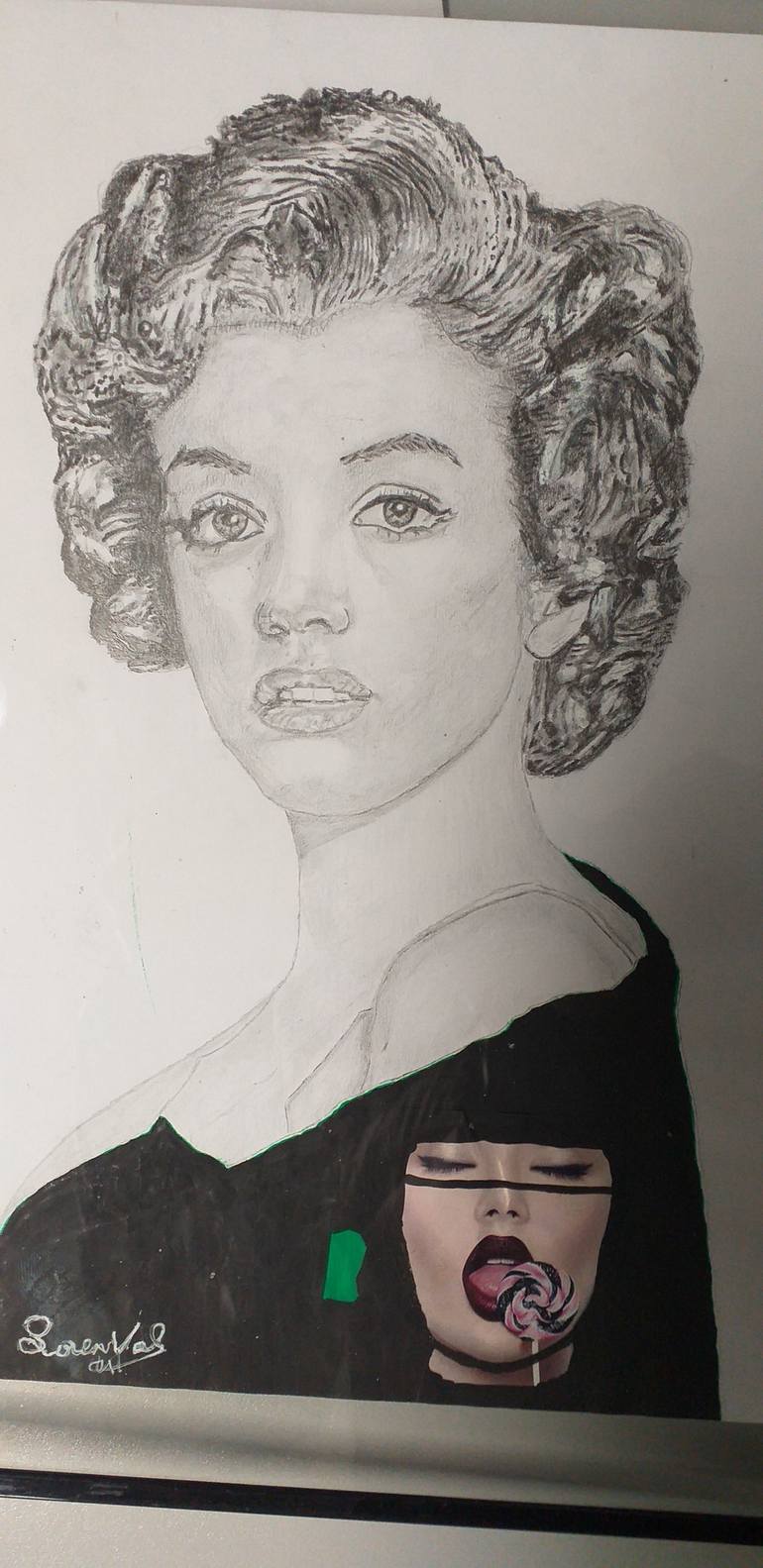 Original Modern Portrait Drawing by Lorenzo Valenzuela