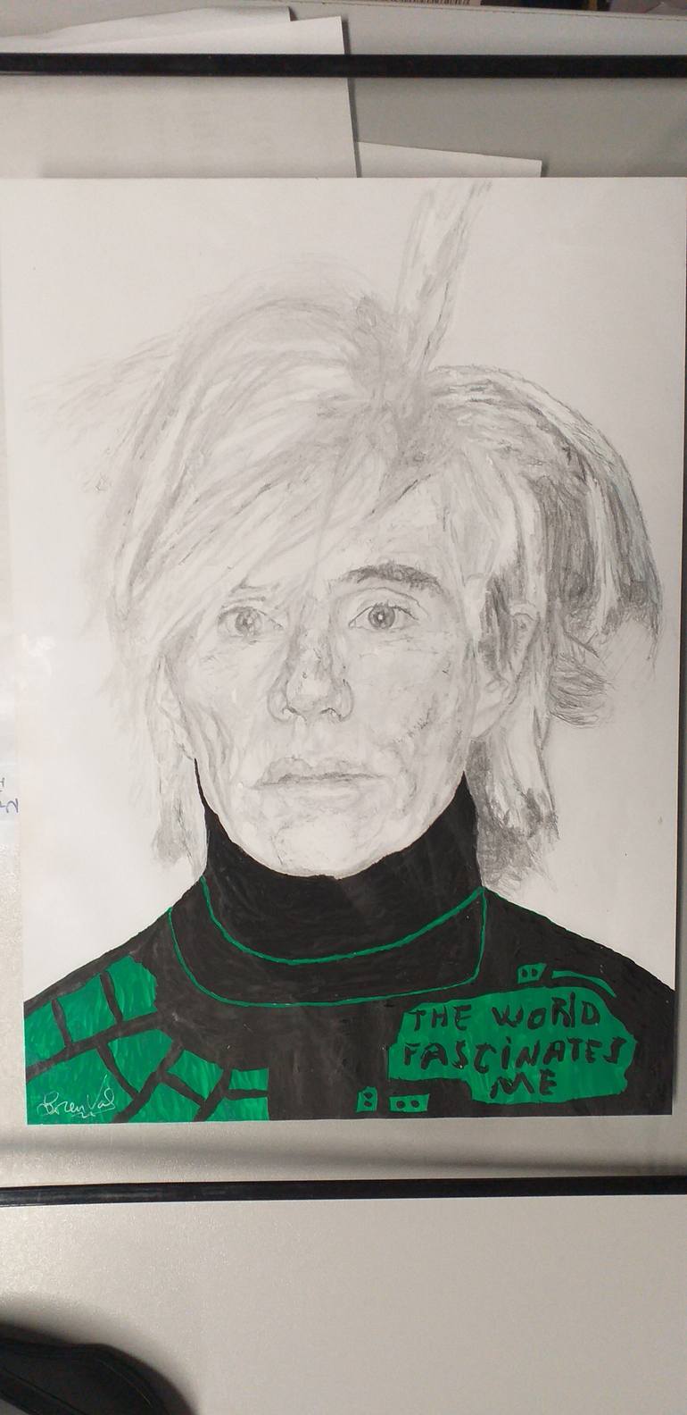 Original Figurative People Drawing by Lorenzo Valenzuela