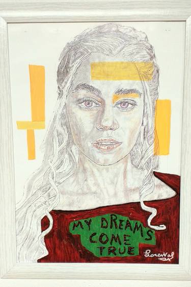 DAENEARYS TARGARYEN COLOR PENCIL MARKERS PORTRAIT 2 thumb