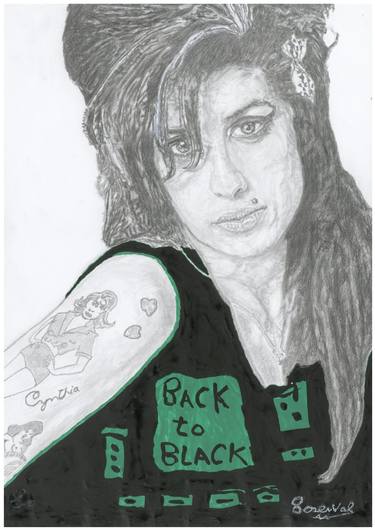 AMY WINEHOUSE PORTRAIT. thumb