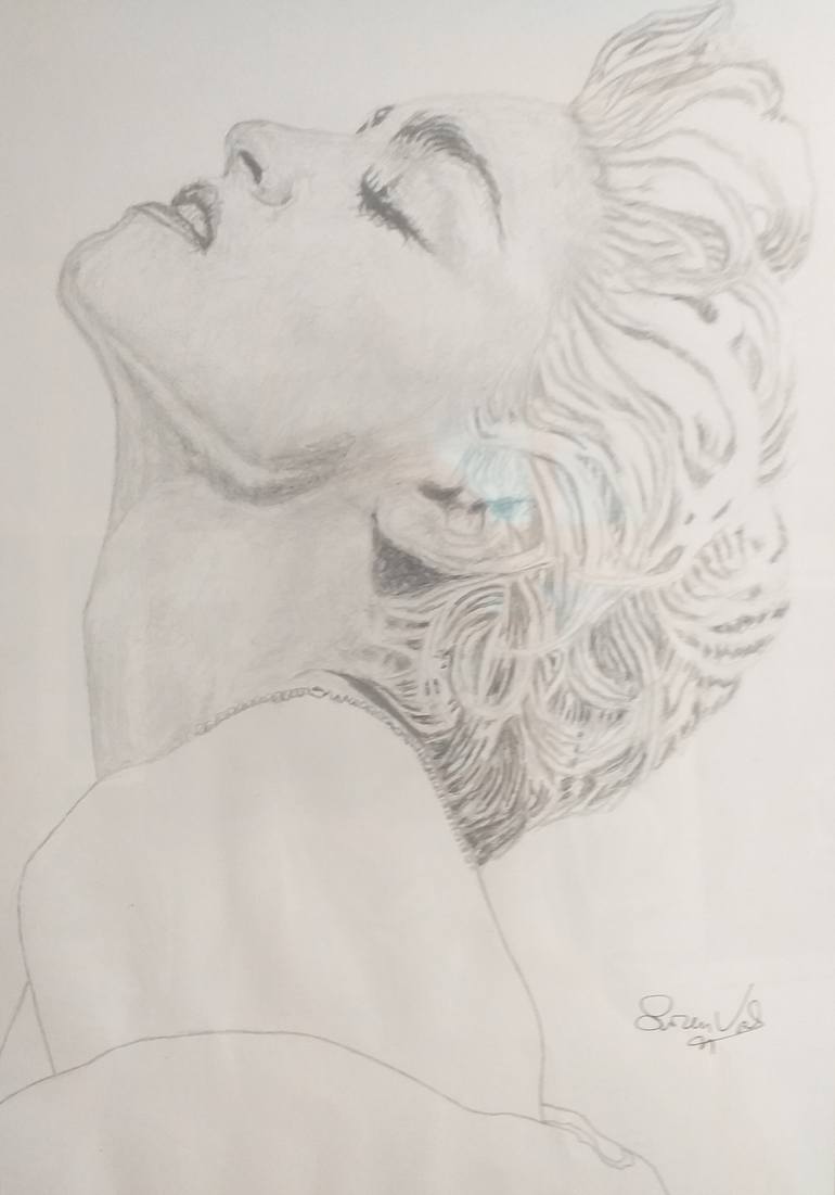 Original Modernism People Drawing by Lorenzo Valenzuela