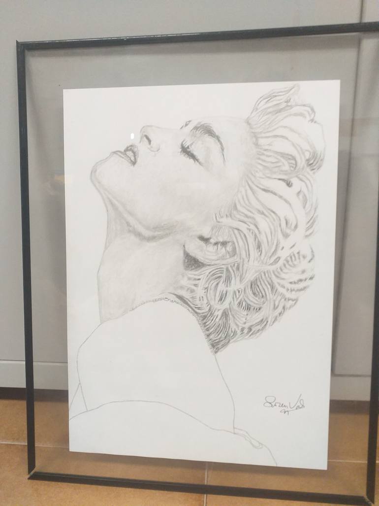 Original Modernism People Drawing by Lorenzo Valenzuela