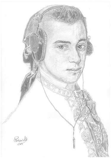Original Fine Art Portrait Drawings by Lorenzo Valenzuela