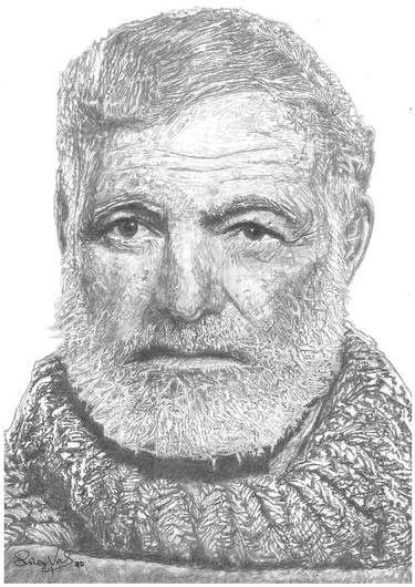 ERNEST HEMINGWAY PORTRAIT thumb