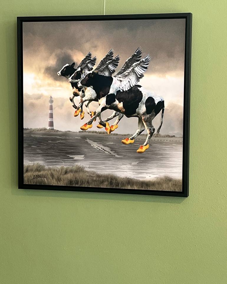 Original Contemporary Animal Collage by Anneke Bloema