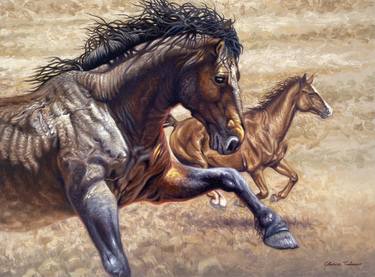 Print of Realism Horse Paintings by Chance Tedesco