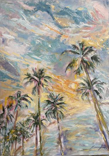 Original Expressionism Beach Paintings by Tatiana Maksimova