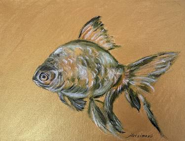 Original Expressionism Fish Paintings by Tatiana Maksimova