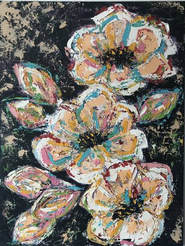 Print of Art Deco Floral Paintings by Irina Dius