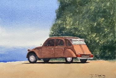 Print of Figurative Automobile Paintings by Joseph Steging