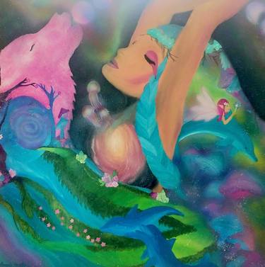 Original Expressionism Fantasy Paintings by Amanda Duvall