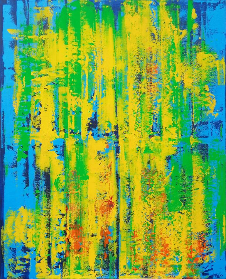 Original Abstract Painting by Elena Popa  Abstract Art on Canvas  Time beyond Time
