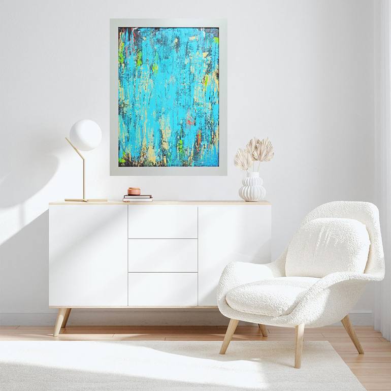 Original Abstract Expressionism Abstract Painting by Elena Popa