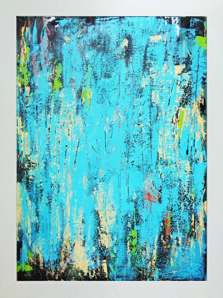 Original Abstract Expressionism Abstract Painting by Elena Popa