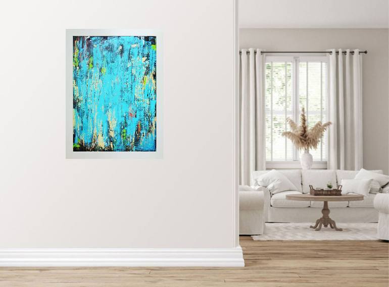 Original Abstract Expressionism Abstract Painting by Elena Popa