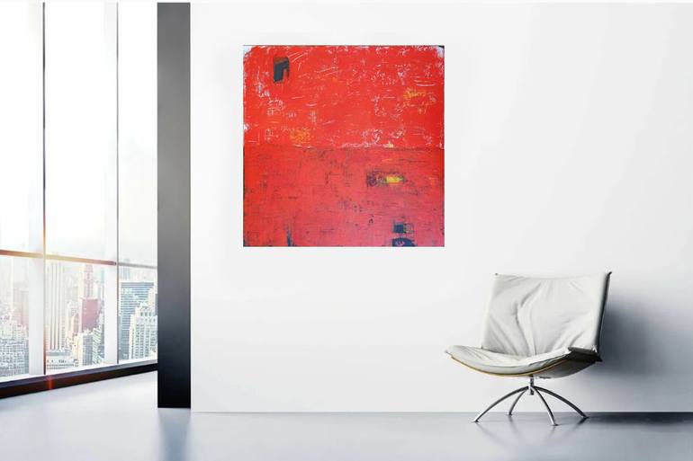Original Abstract Expressionism Abstract Painting by Elena Popa