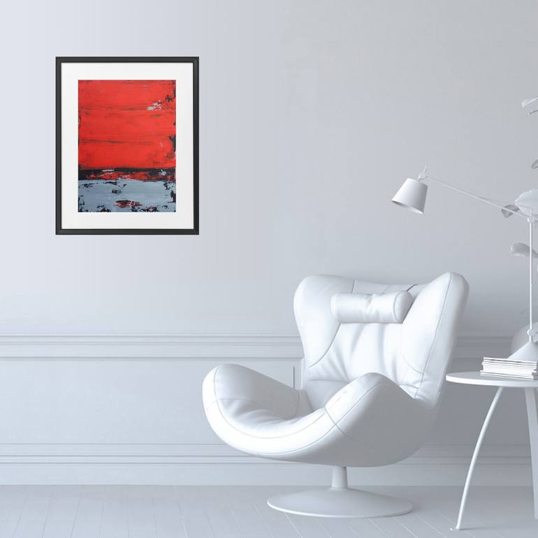 Original Abstract Expressionism Abstract Painting by Elena Popa