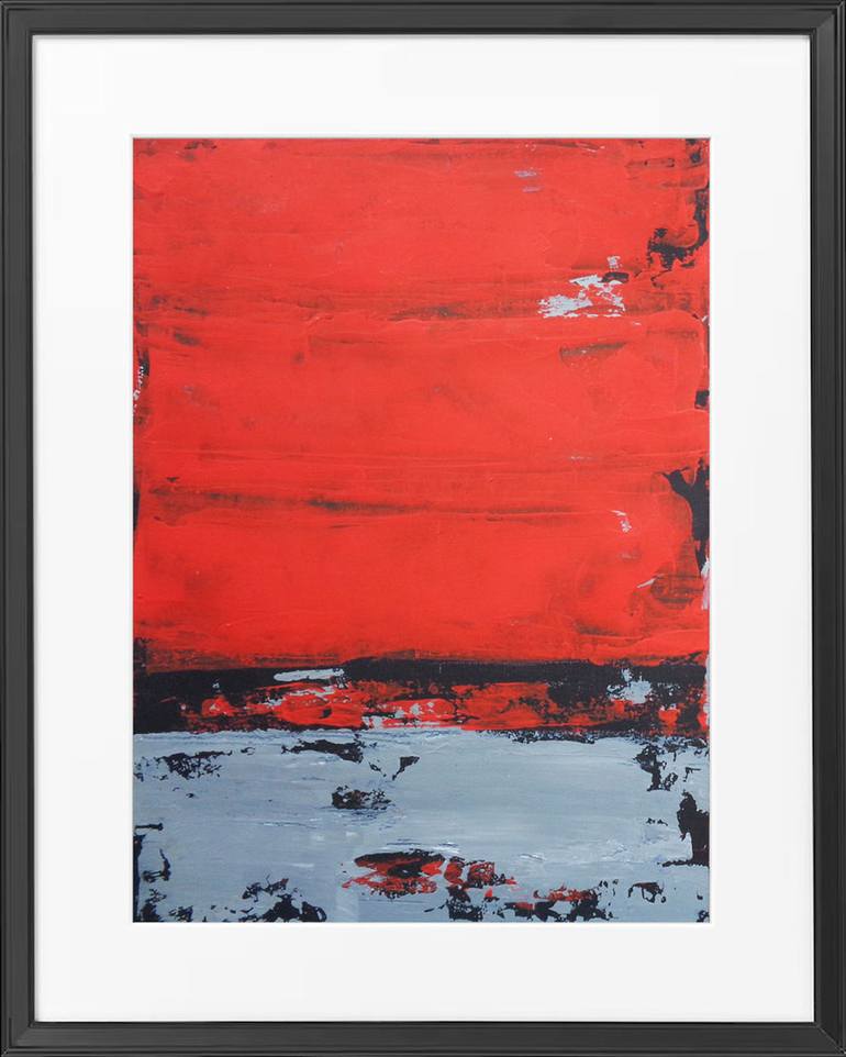 Original Abstract Expressionism Abstract Painting by Elena Popa