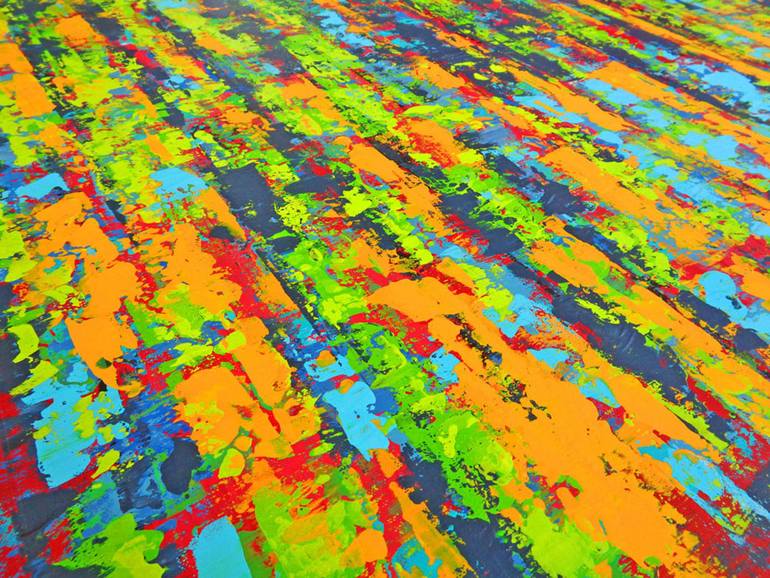 Original Abstract Expressionism Abstract Painting by Elena Popa