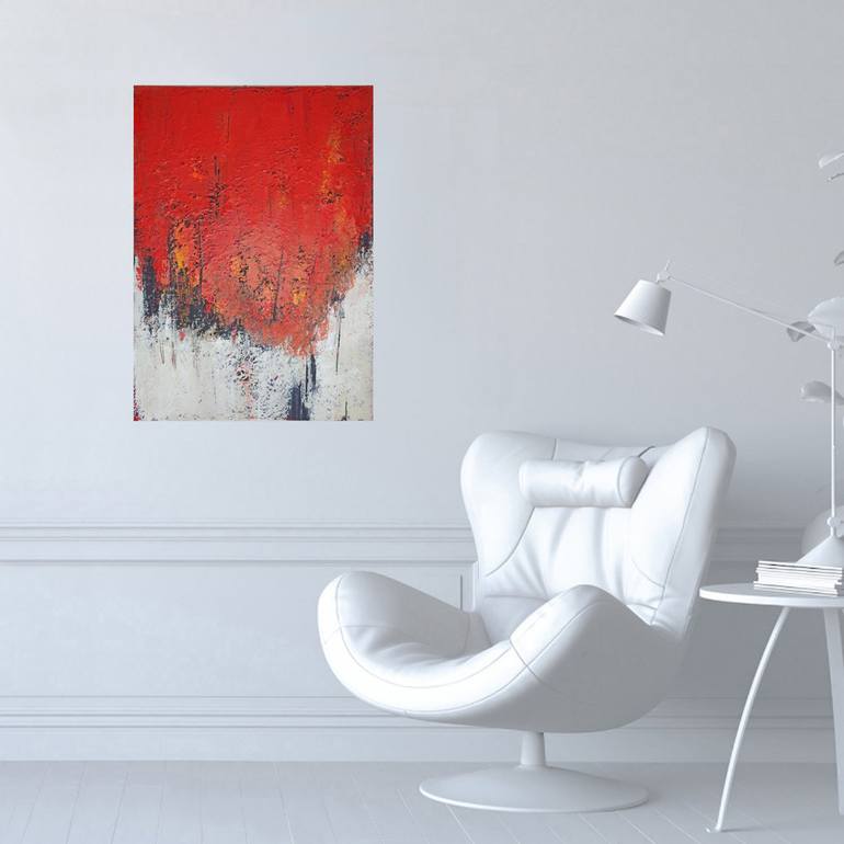 Original Abstract Expressionism Abstract Painting by Elena Popa