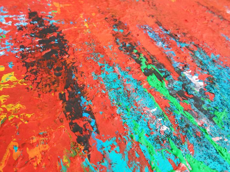 Original Abstract Expressionism Abstract Painting by Elena Popa