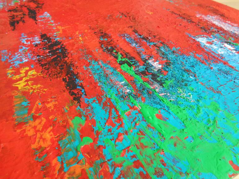 Original Abstract Expressionism Abstract Painting by Elena Popa