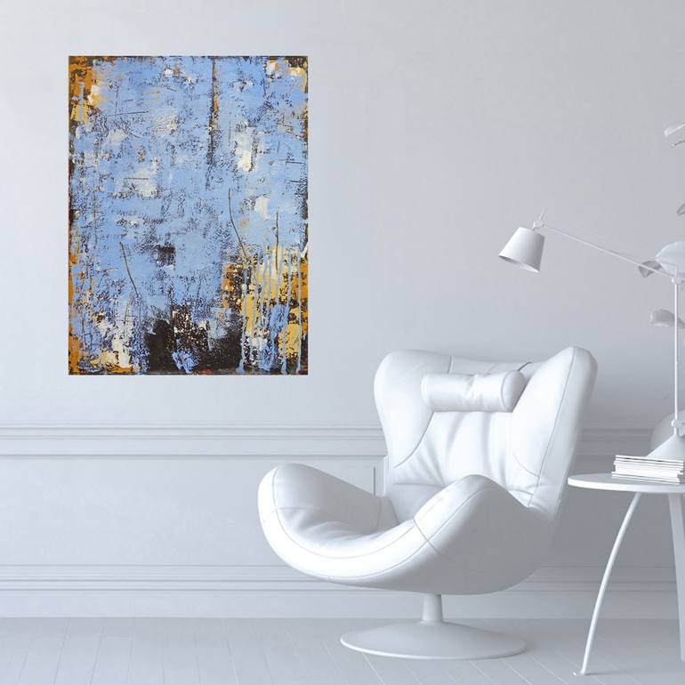 Original Abstract Expressionism Abstract Painting by Elena Popa