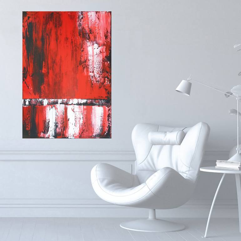 Original Abstract Expressionism Abstract Painting by Elena Popa