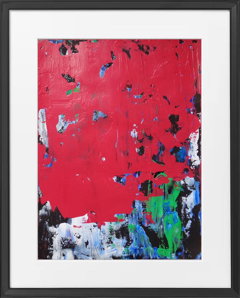 Original Abstract Expressionism Abstract Painting by Elena Popa
