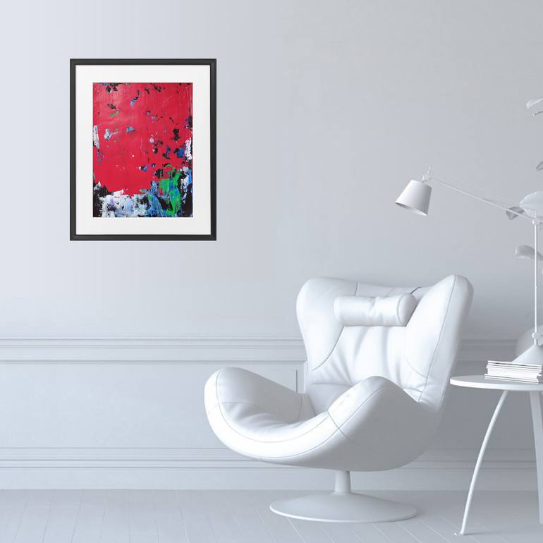Original Abstract Expressionism Abstract Painting by Elena Popa
