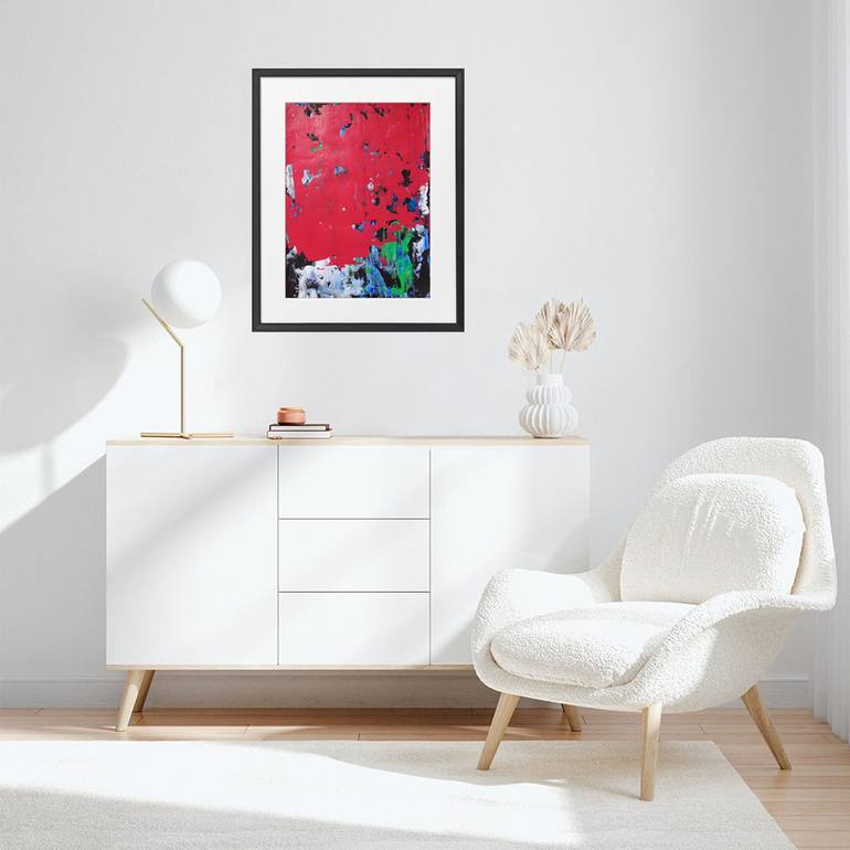 Original Abstract Expressionism Abstract Painting by Elena Popa