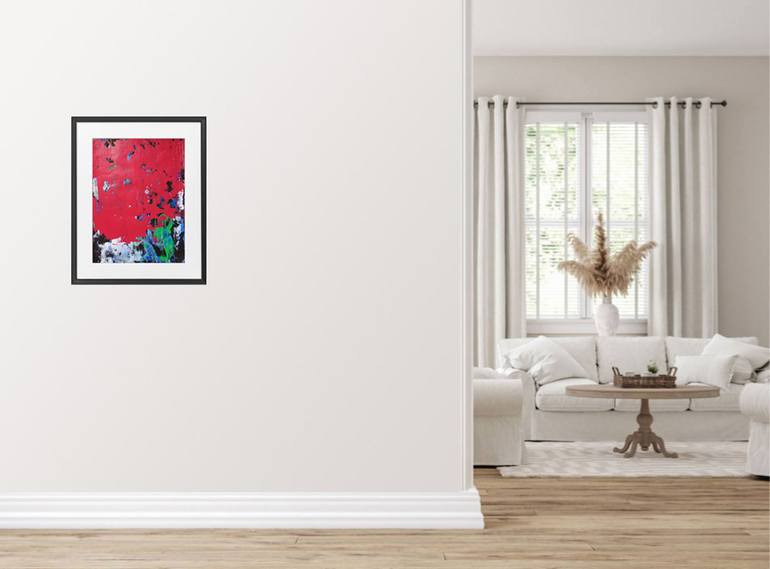 Original Abstract Expressionism Abstract Painting by Elena Popa