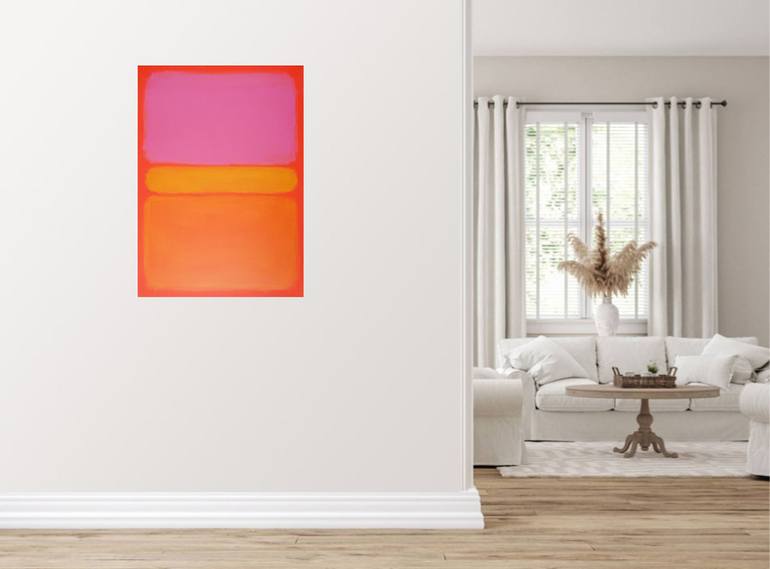 Original Abstract Expressionism Abstract Painting by Elena Popa