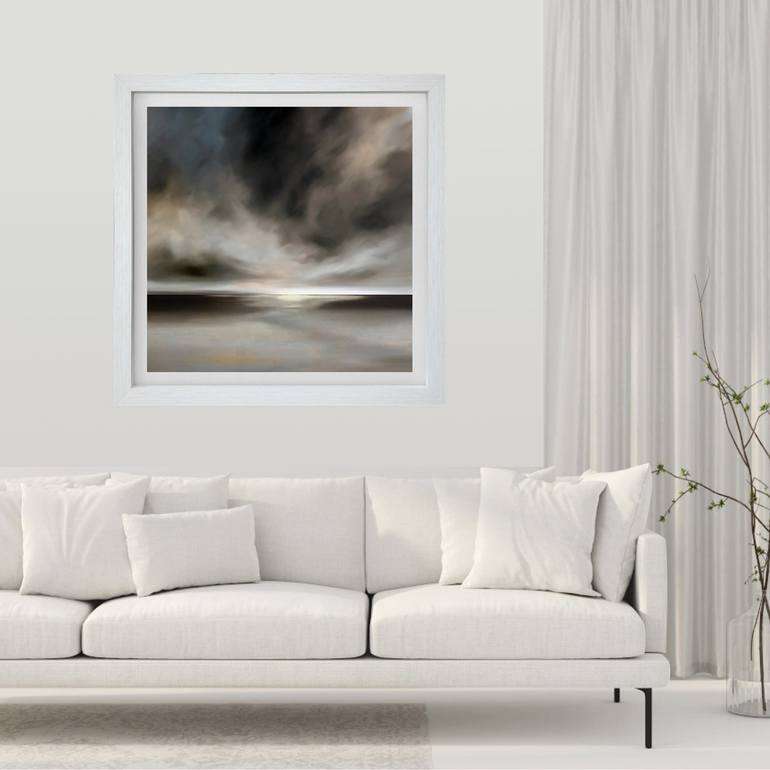 Original Modernism Landscape Painting by Elena Popa