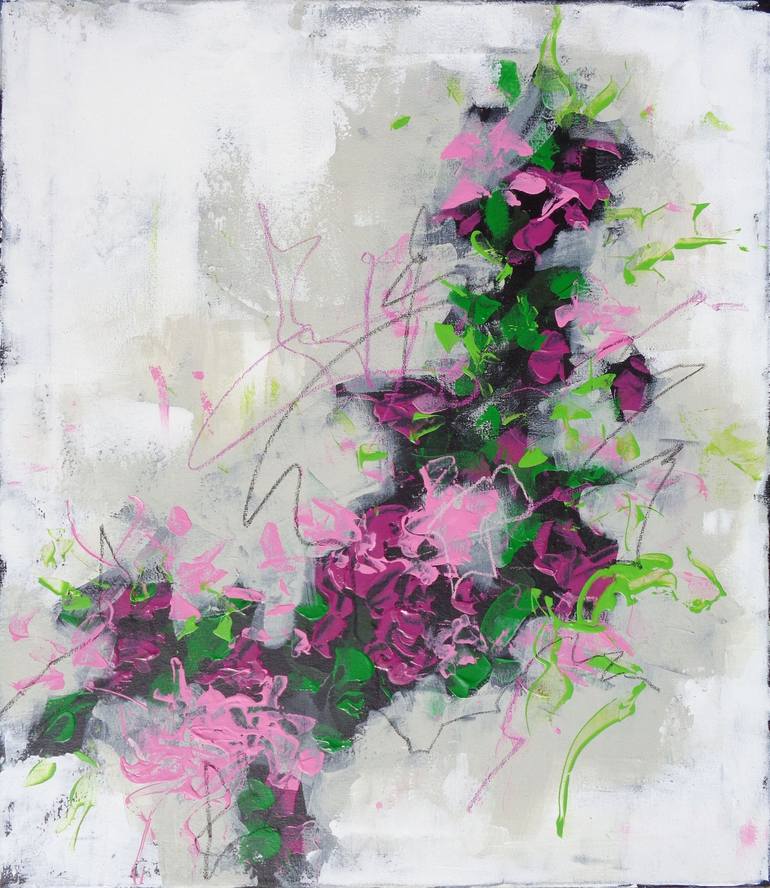 Original Abstract Expressionism Abstract Paintings by Elena Popa
