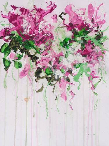 Original Abstract Expressionism Abstract Painting by Elena Popa