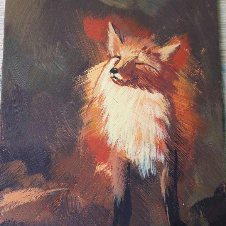 Original Fine Art Animal Painting by Ildar Kamaletdinov