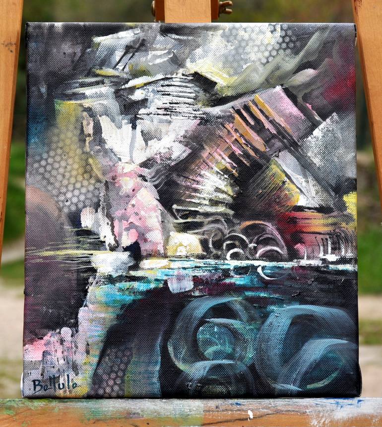 Original Abstract Expressionism Abstract Painting by Bellule Art