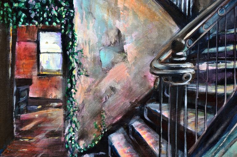 Original Expressionism Interiors Painting by Bellule Art